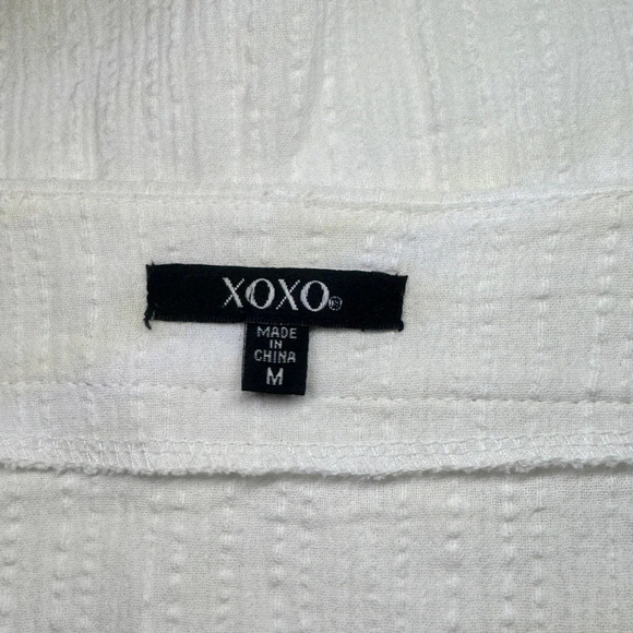 Xoxo embroidered white top size M - Picture 4 of 7